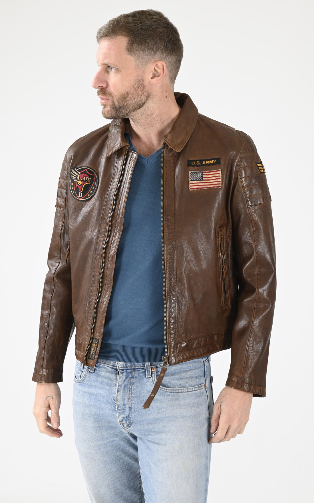 A &quot;DULUTH 102567&quot; Cognac Daytona 73 Veste Homme opened photo