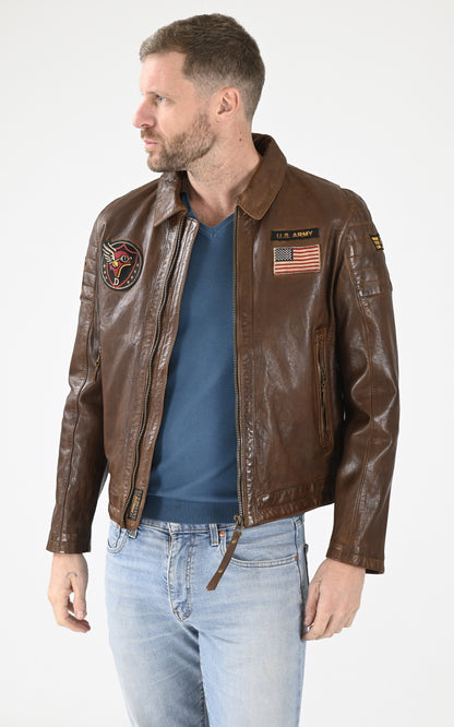 A &quot;DULUTH 102567&quot; Cognac Daytona 73 Veste Homme opened photo