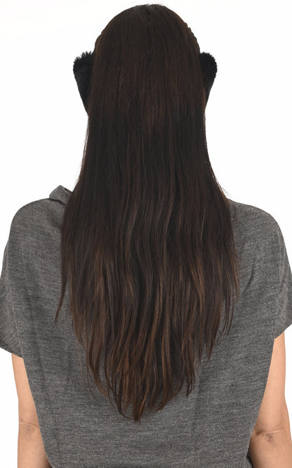 A &quot;OS&quot; Noir Tsanikidis Oreillettes Femme back photo