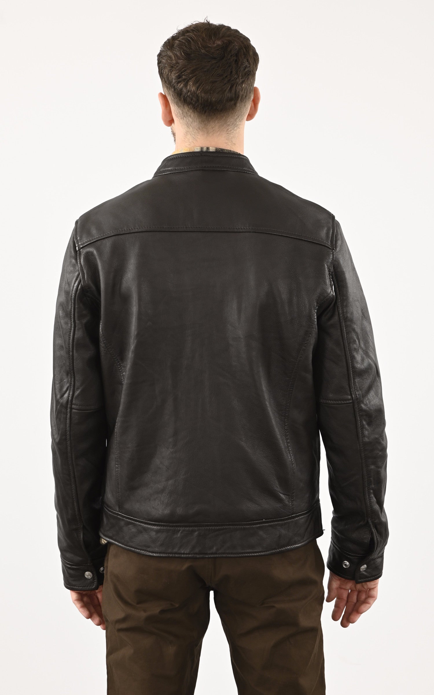 A &quot;LC NEWPORT&quot; Marron Schott Blouson Homme back photo