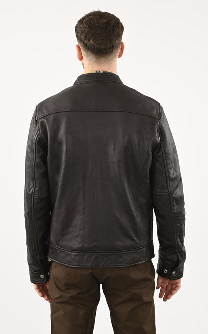 A &quot;LC NEWPORT&quot; Marron Schott Blouson Homme back photo