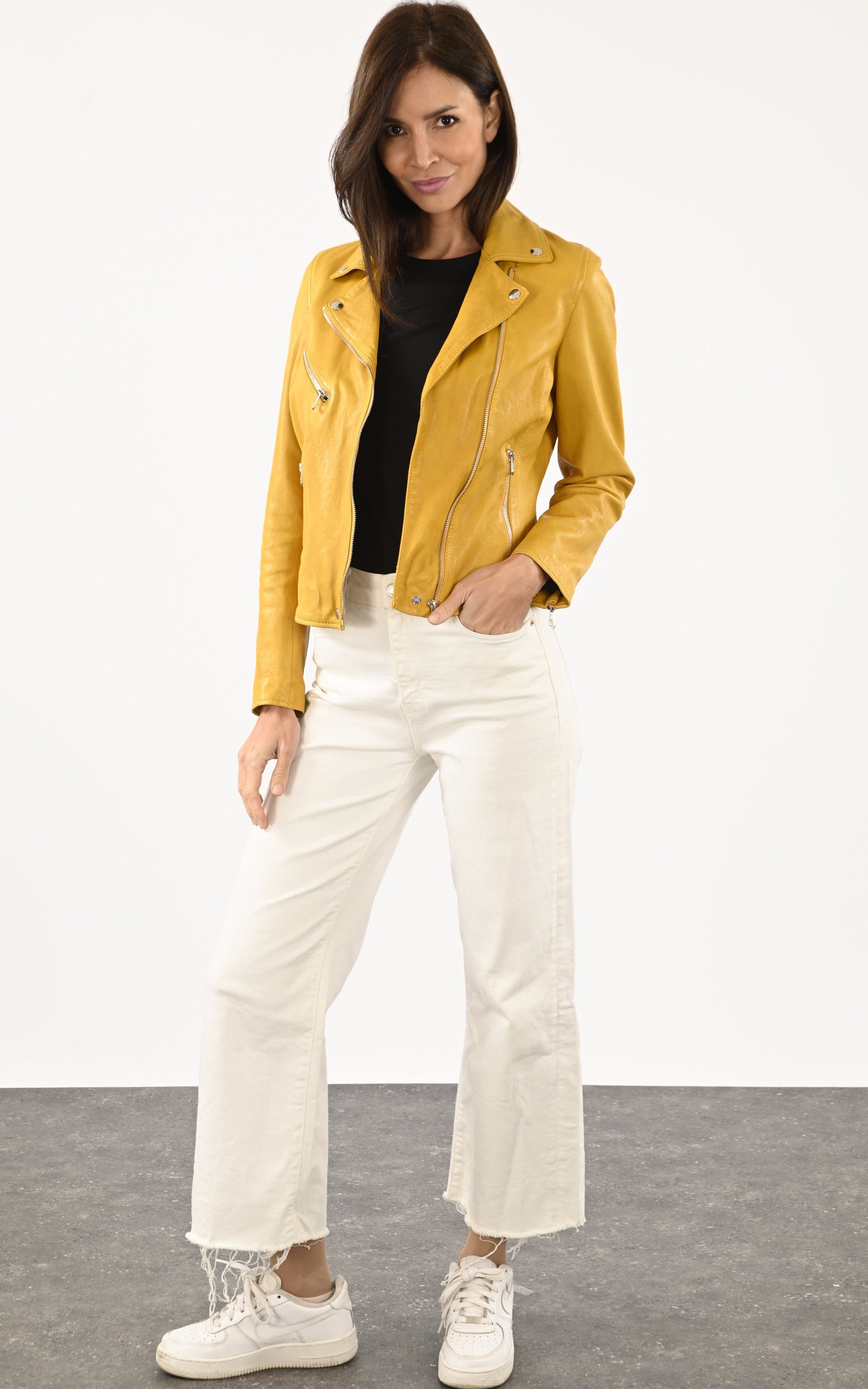 A &quot;OLYMPE 101964&quot; Jaune Rose Garden Blouson Femme opened photo 2
