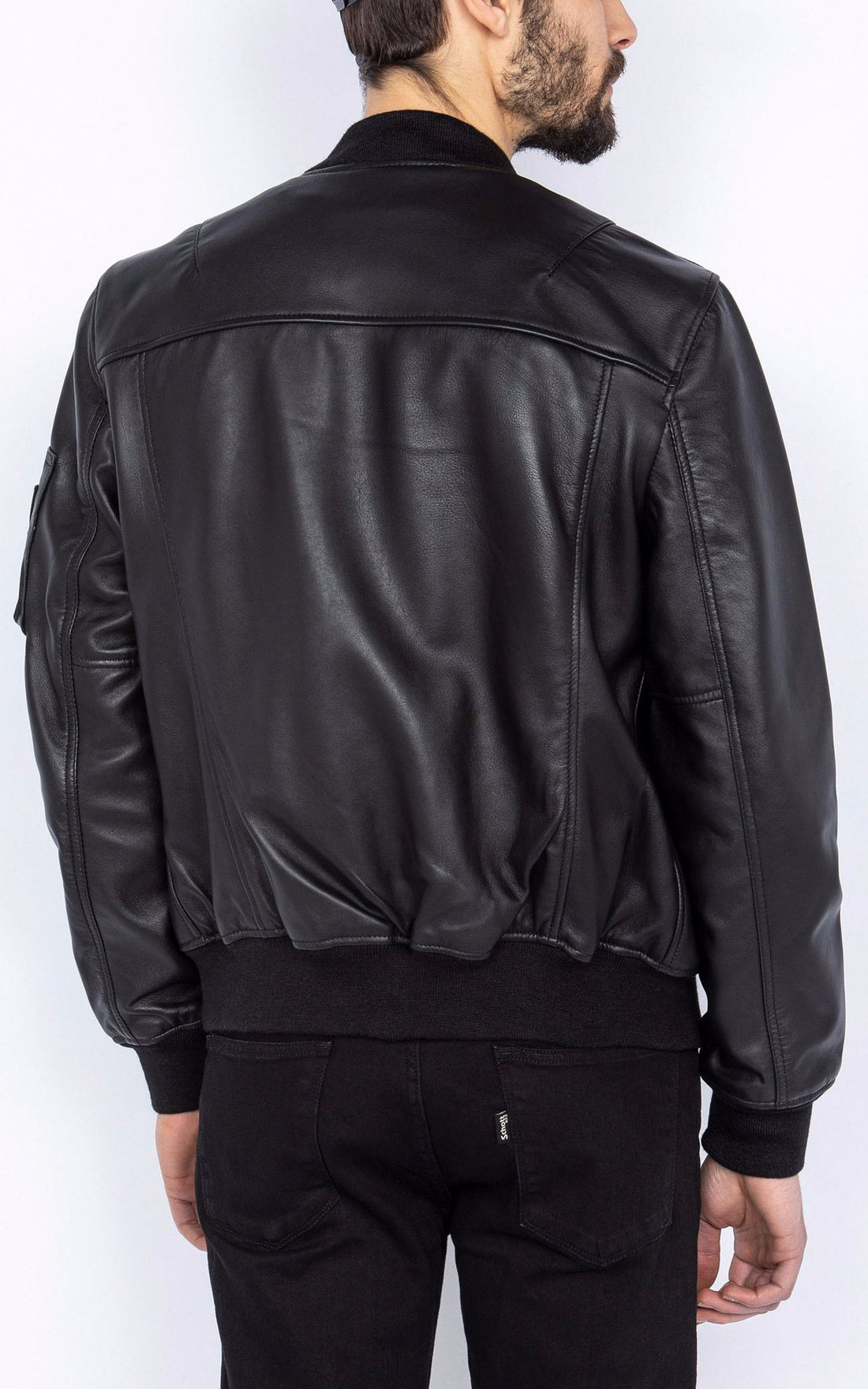 A &quot;LCQUEENS&quot; Noir Schott Blouson Homme opened photo
