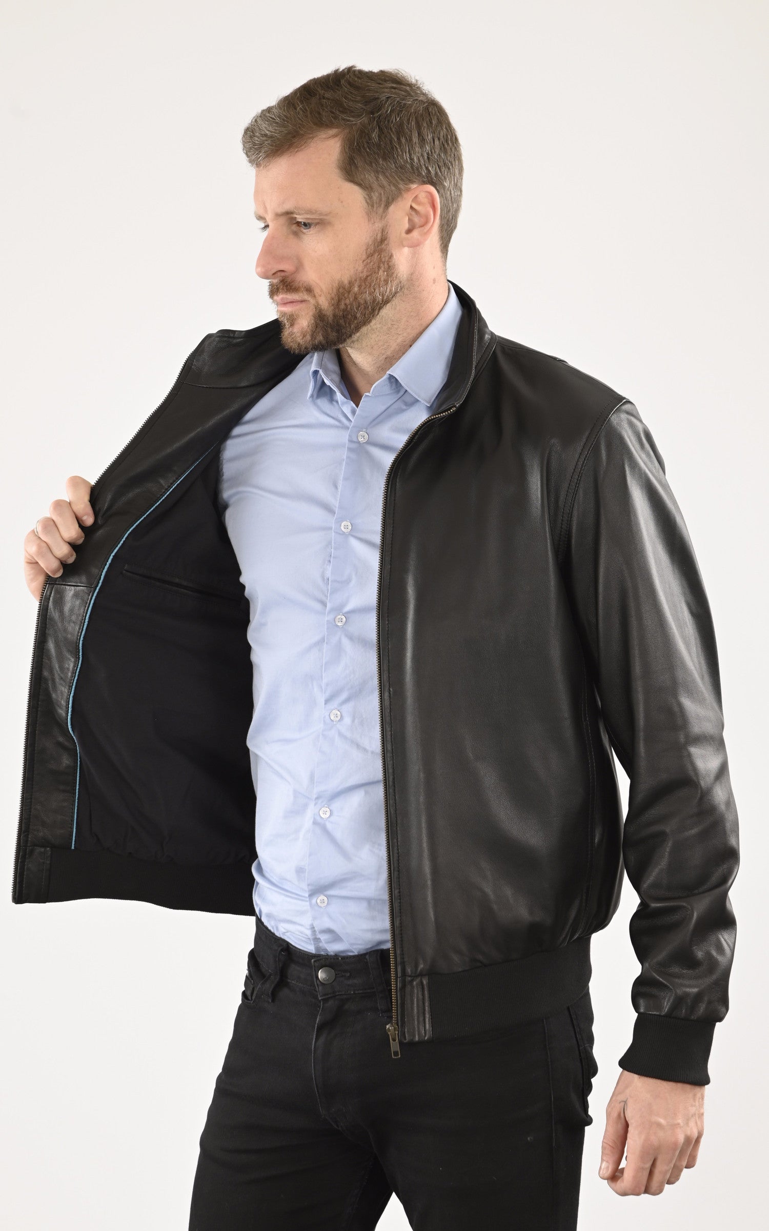 A &quot;EXPO&quot; Noir Serge Pariente Blouson Homme interior photo 3