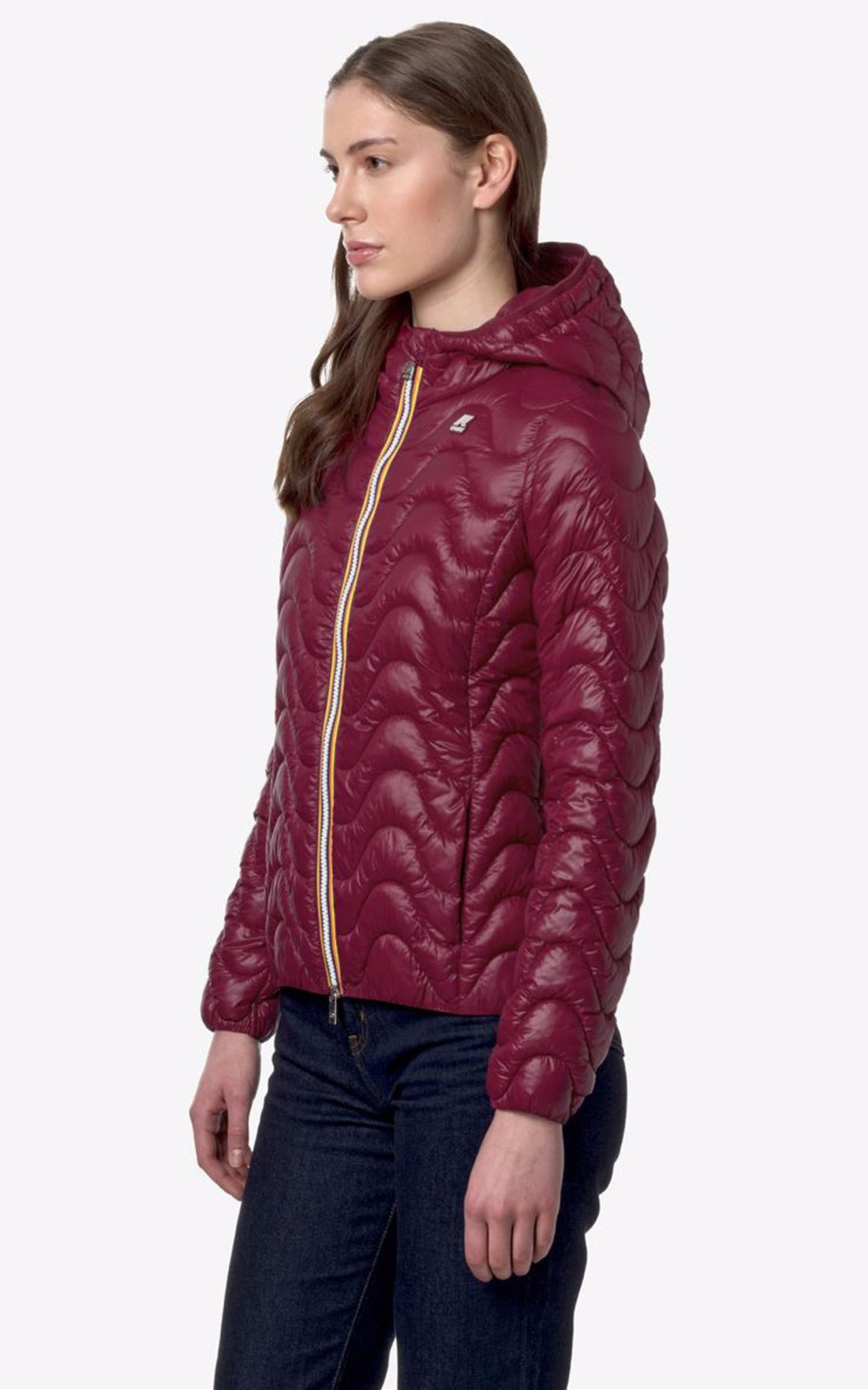 A &quot;LILY ECO WARM K5126IW&quot; Rouge K-Way Blouson Femme opened photo