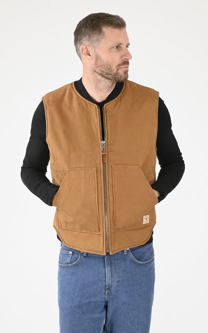 A &quot;WORK 102093&quot; Cognac Iron&amp;Resin Gilet Homme closed photo