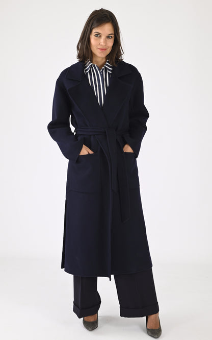 A &quot;ALLEGORIA 64303&quot; Bleu Foncé Oakwood Manteau Femme closed photo