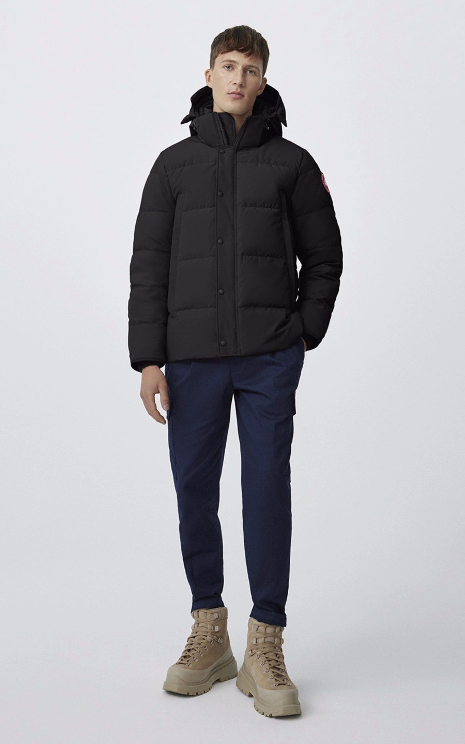 A &quot;WYNDHAM 2048M&quot; Noir Canada Goose 3/4 Doudoune Homme opened photo 1