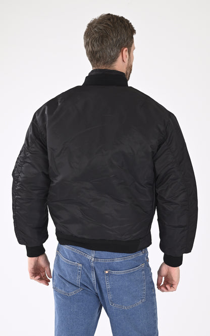A &quot;FLYER90RS&quot; Noir Schott Bombardier Homme back photo