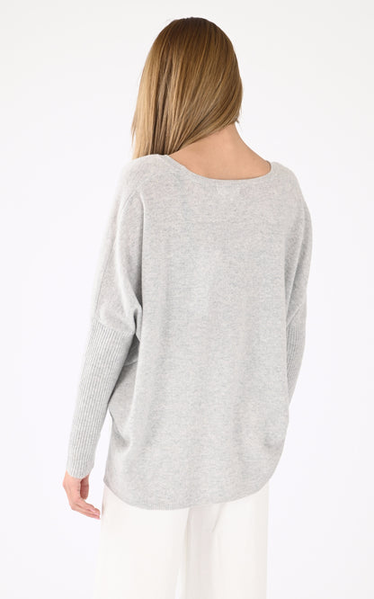 A &quot;AGNES 4604002C&quot; Gris Notshy pull_poncho Femme back photo