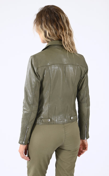 A &quot;OLYMPE 101964&quot; Kaki Clair Rose Garden Blouson Femme back photo