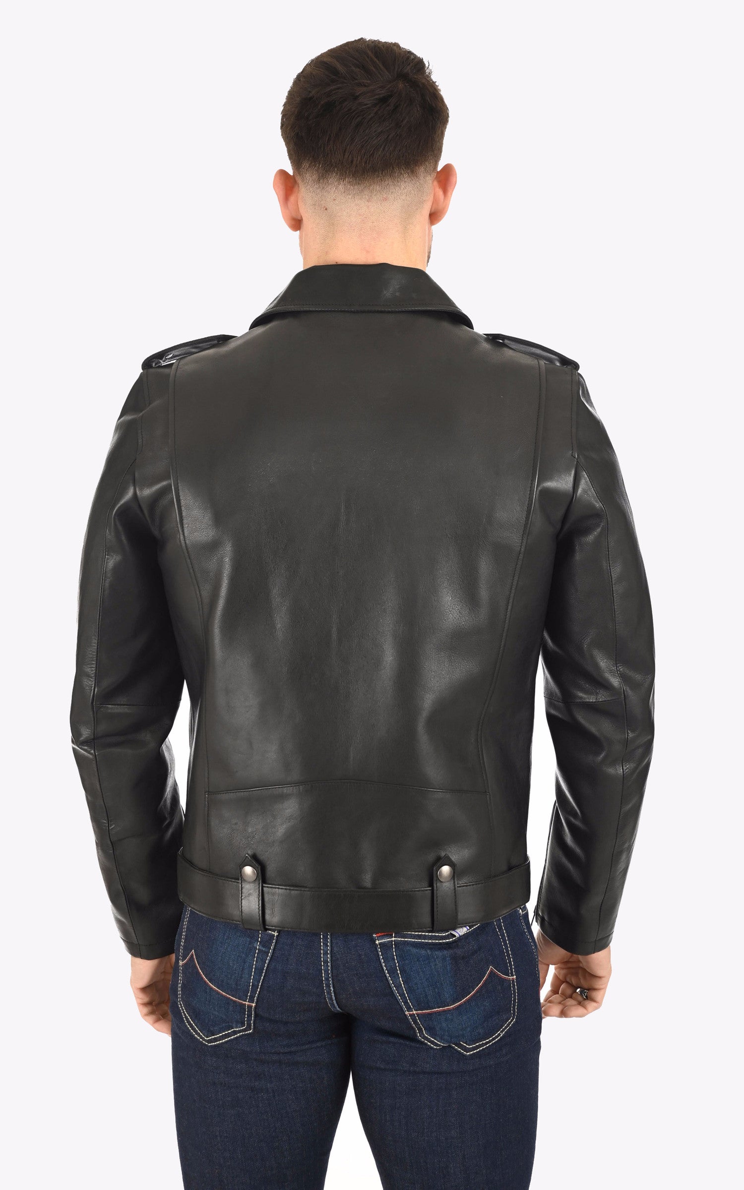 A &quot;CAMDEN 2022002&quot; Noir The Royal Racer Perfecto Homme back photo