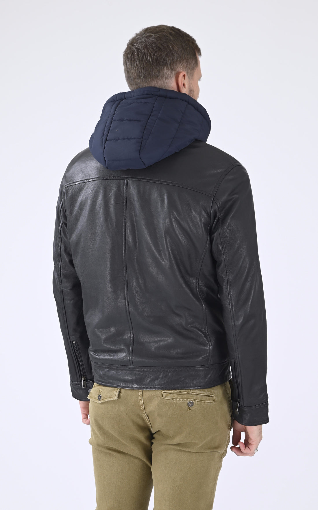 A &quot;EDWARD 2 HOOD&quot; Bleu Serge Pariente Blouson Homme opened photo