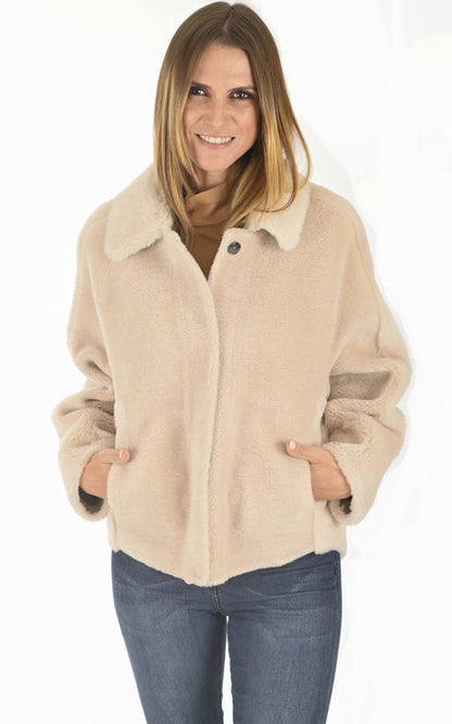 A &quot;HELENE 63748&quot; Beige Oakwood Blouson Femme closed photo