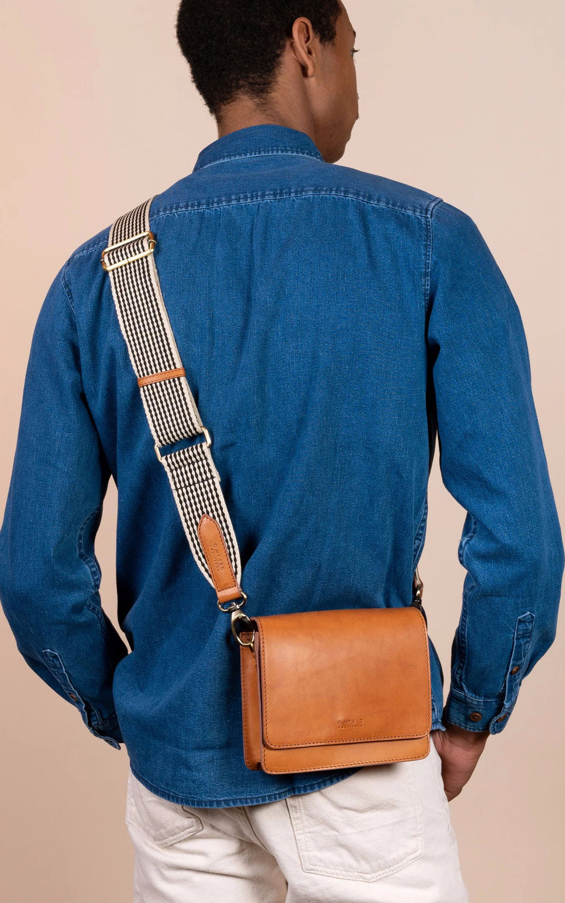 A &quot;AUDREY MINI&quot; Cognac O my bag Sac Mixte opened photo