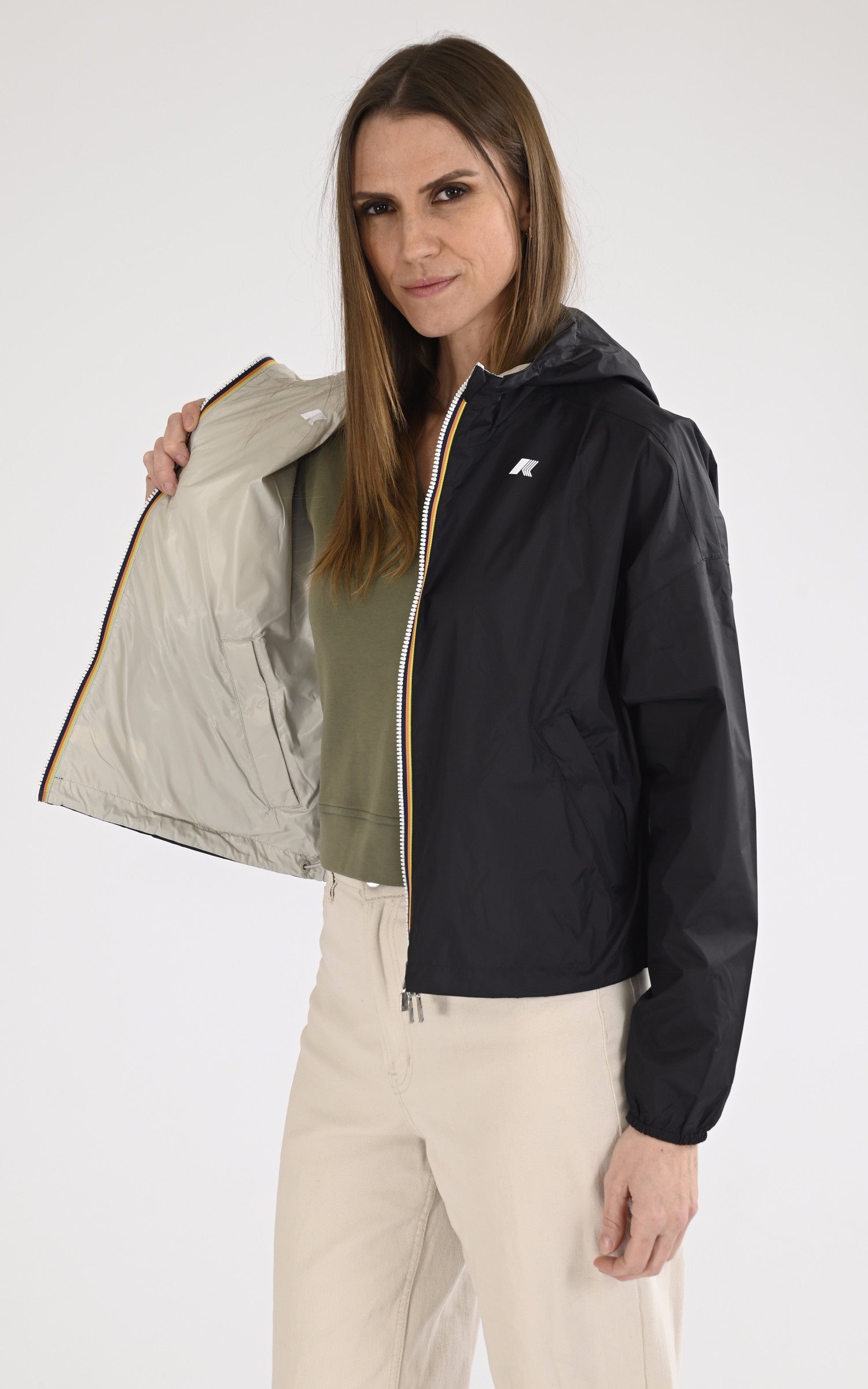A &quot;LAURETTE REVERS K81333W&quot; Noir K-Way Blouson Femme interior photo