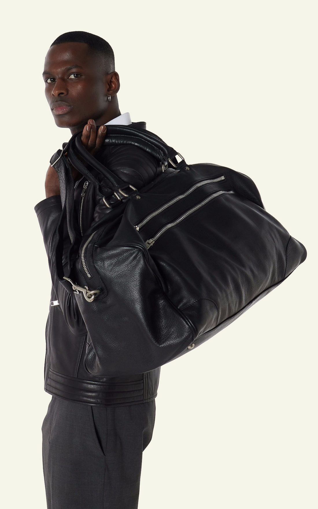 A &quot;SP01&quot; Noir Serge Pariente Sac Homme opened photo