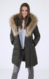 A "KAY-F" Kaki Mackage 3/4 Doudoune Femme opened photo