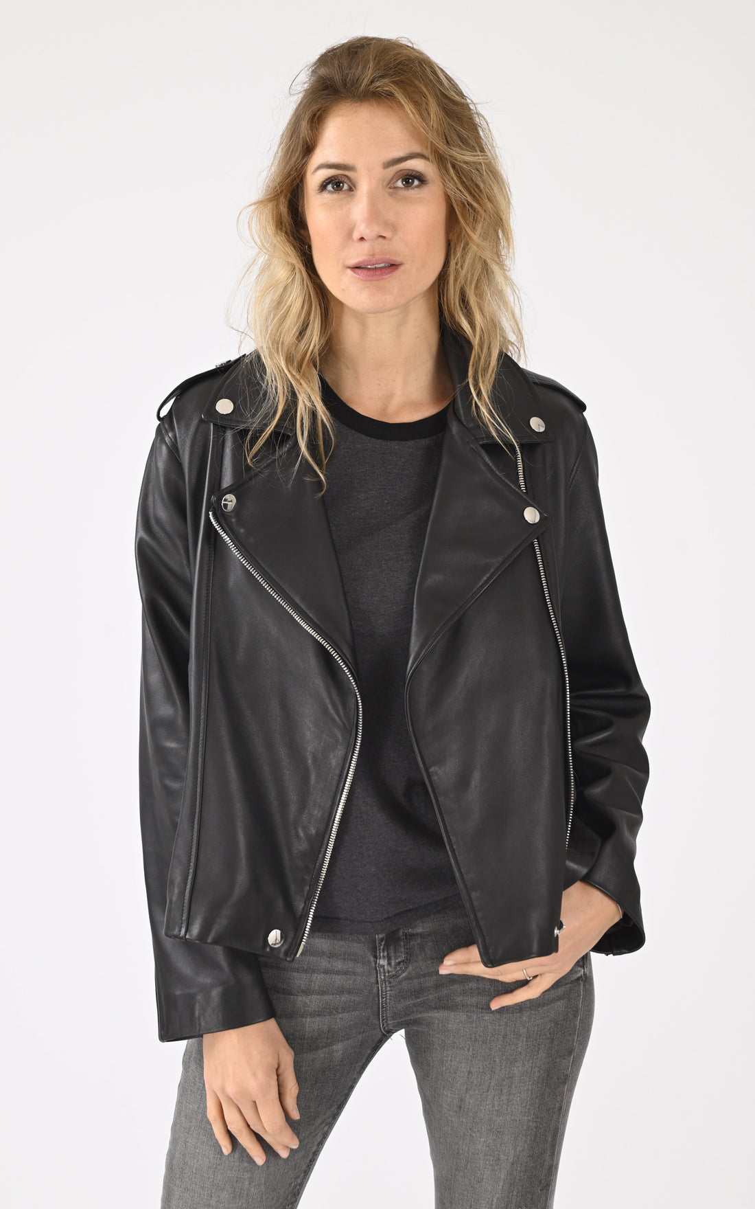 A &quot;SATURNE FF&quot; Noir La Canadienne Blouson Femme opened photo