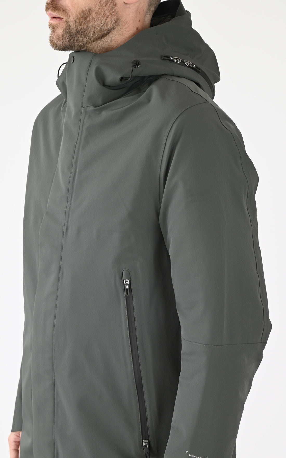 A &quot;PLANCK QM481&quot; Vert Krakatau 3/4 Parka Homme opened photo