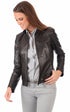 A "ANY FF" Marron La Canadienne Blouson Femme opened photo
