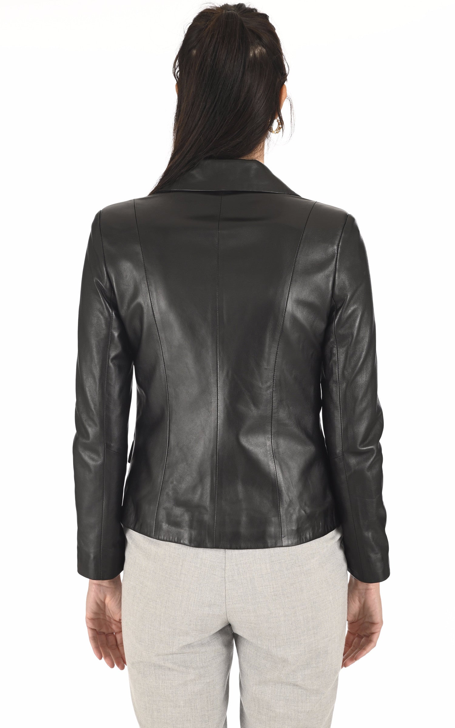 A &quot;AGNES&quot; Noir La Canadienne Blazer Femme back photo 4