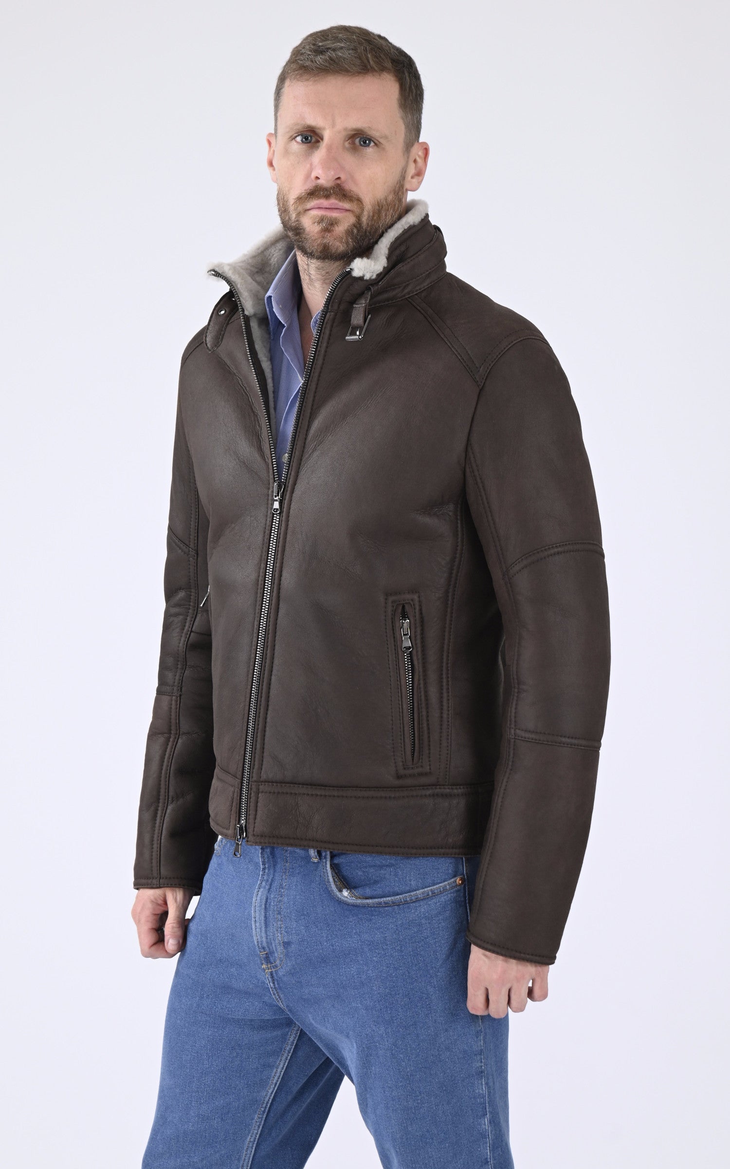 A &quot;BASTI&quot; Marron Christ Bombardier Homme closed photo 2