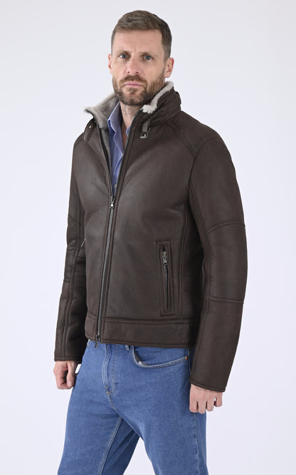 A &quot;BASTI&quot; Marron Christ Bombardier Homme closed photo
