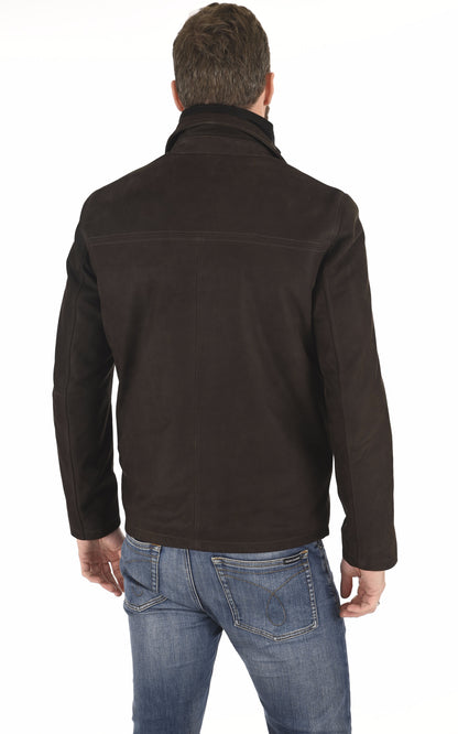 A &quot;GARY DA 100077&quot; Marron La Canadienne Blouson Homme back photo