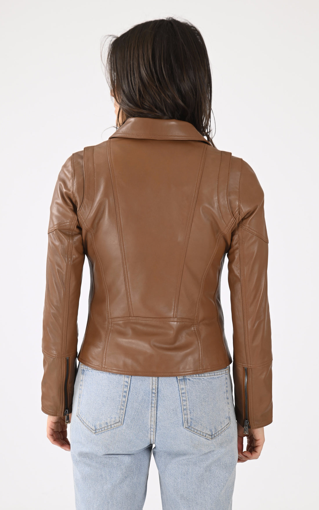 A &quot;LOVELY&quot; Cognac Giorgio &amp; Mario Blouson Femme opened photo
