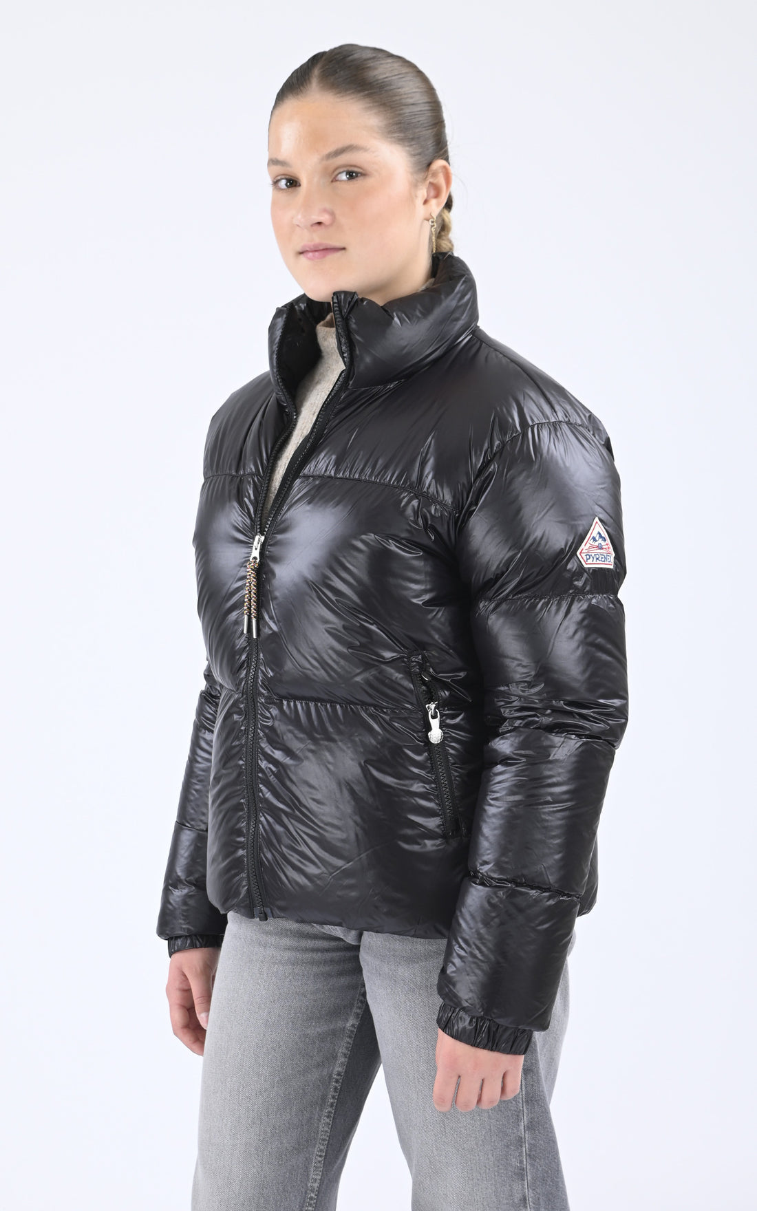A &quot;GOLDIN GIRL&quot; Noir Pyrenex Bl Doudoune Enfant closed photo