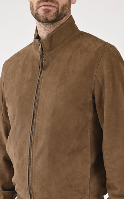 A &quot;EXPO&quot; Taupe Serge Pariente Blouson Homme details photo