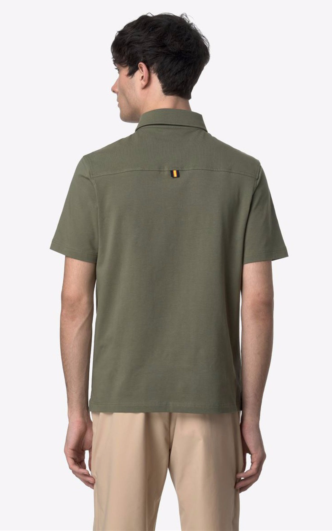 A &quot;VINCELLE K61419W&quot; Vert K-Way Polo Homme opened photo