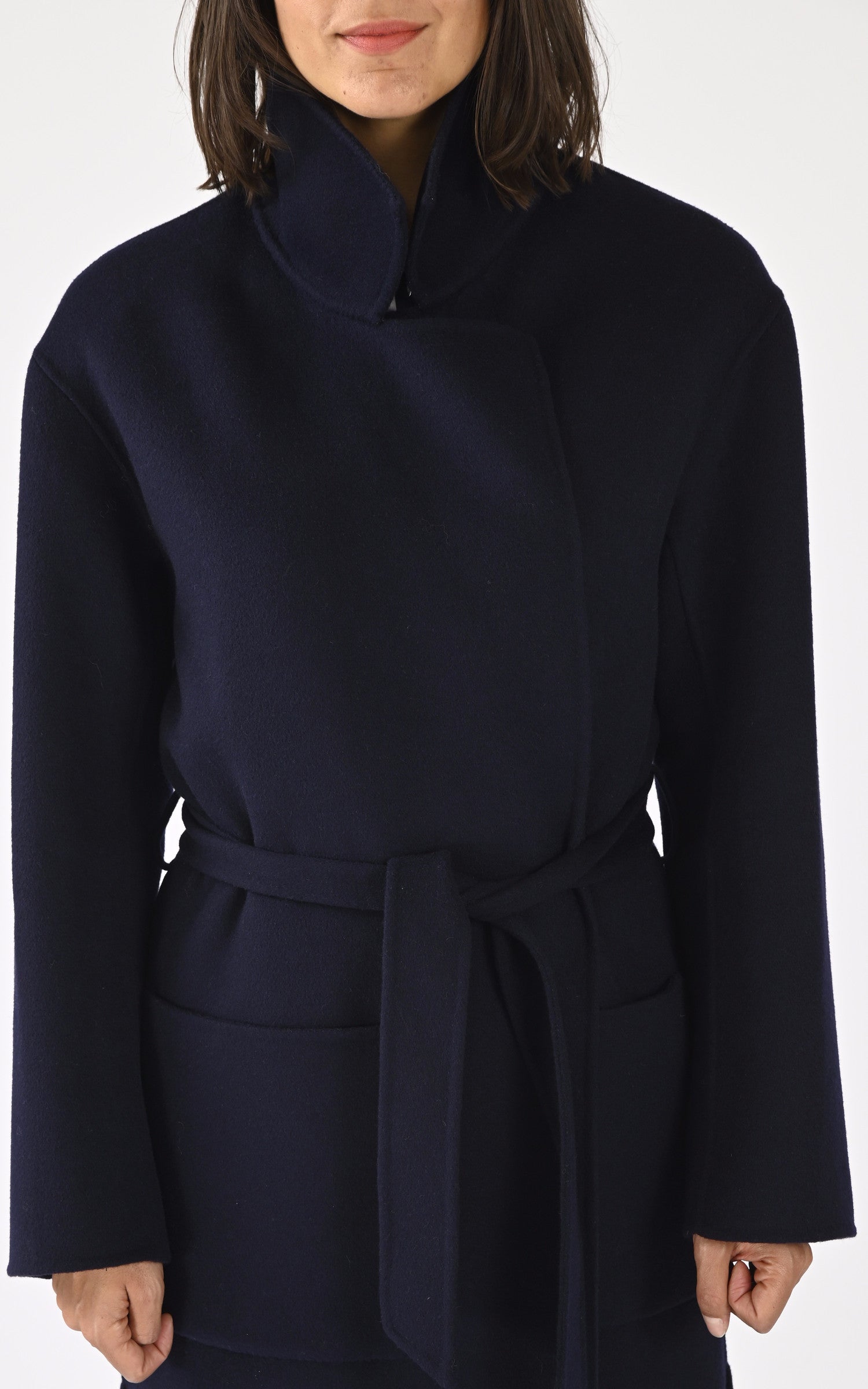 A &quot;ALLEGORIA 64303&quot; Bleu Foncé Oakwood Manteau Femme details photo