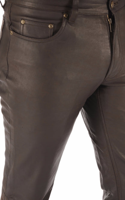 A &quot;LAURIN&quot; Chocolat Maddox Pantalon Homme details photo