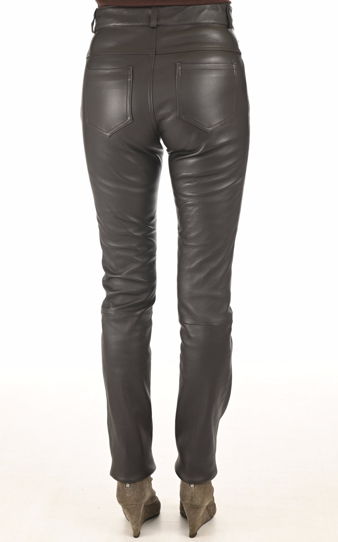 A &quot;JEAN&quot; Marron Foncé La Canadienne Pantalon Femme opened photo
