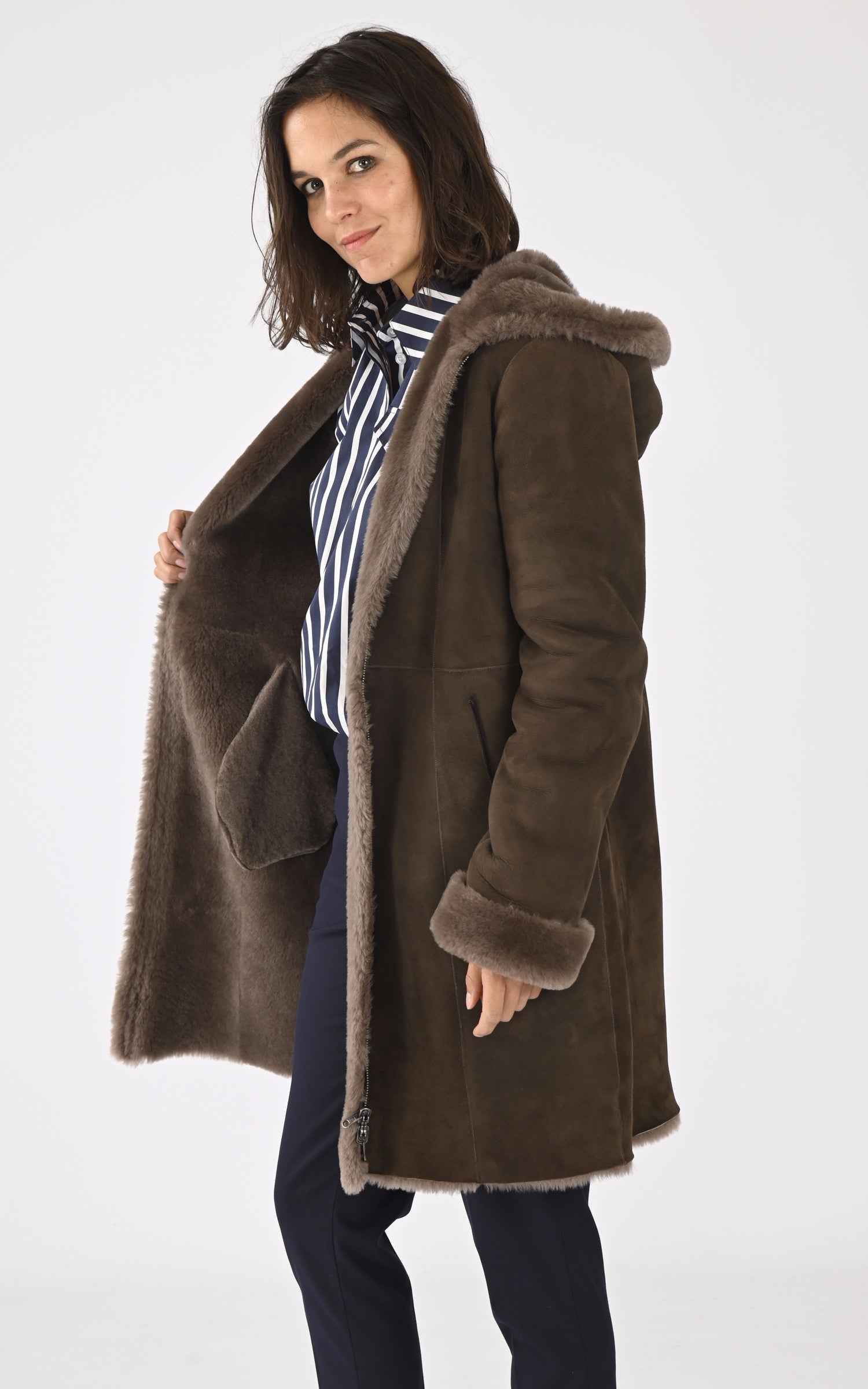 A &quot;BASE 90&quot; Taupe La Canadienne 3/4 Femme interior photo 3