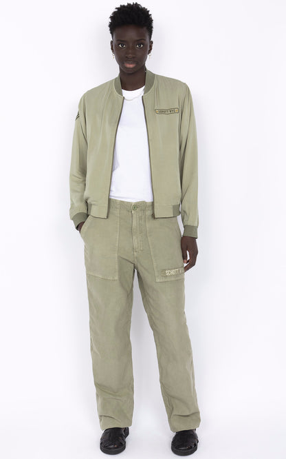 A &quot;JKTCALIPSOW&quot; Vert Schott Blouson Femme interior photo