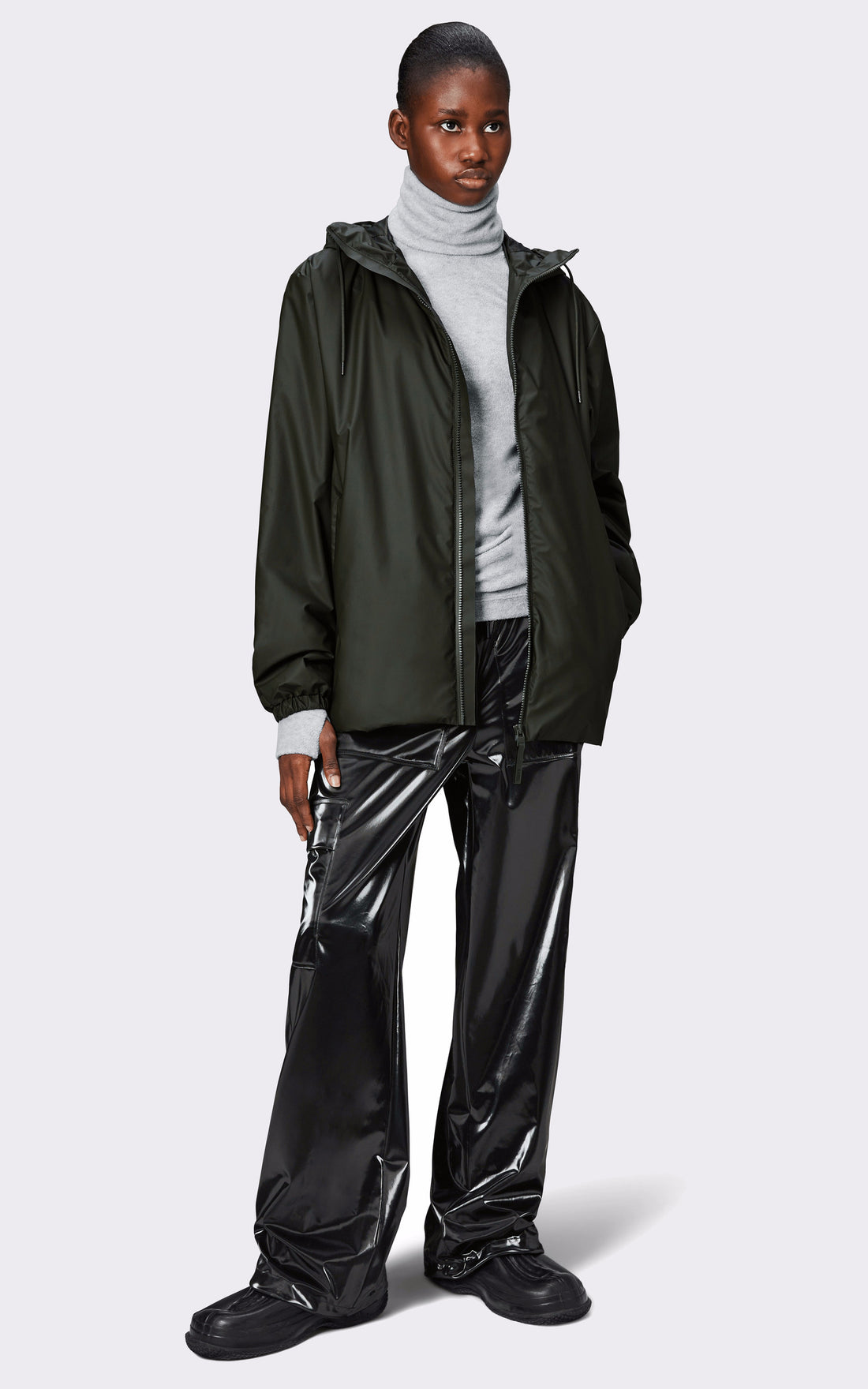 A &quot;15770 LOHJA&quot; Vert Rains Veste Mixte opened photo