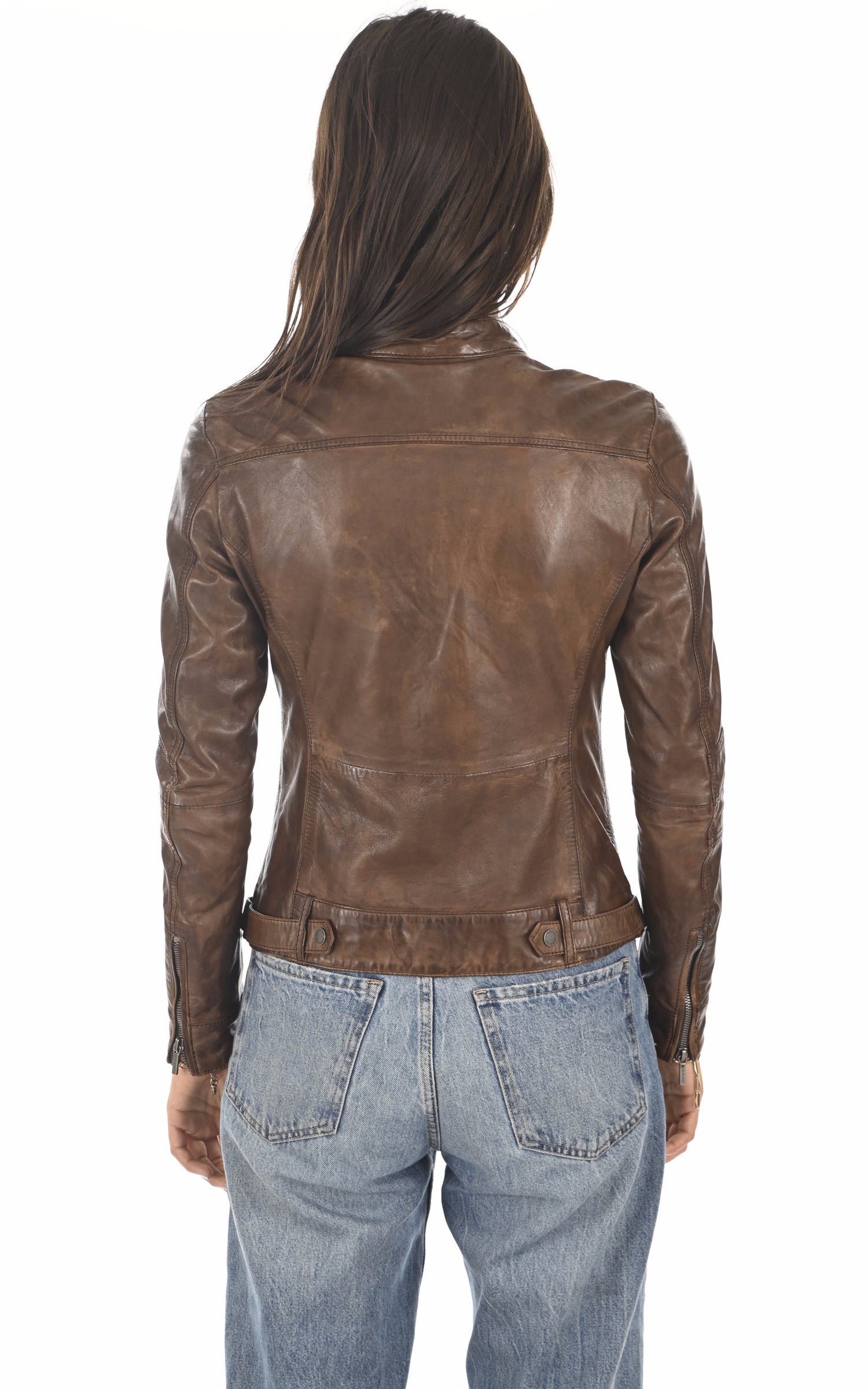 A &quot;SILENE 100104&quot; Bison Rose Garden Blouson Femme back photo 4