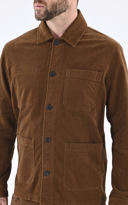 A &quot;VESTE PEINTRE V003TI120&quot; Marron Maison Standards Veste Homme details photo