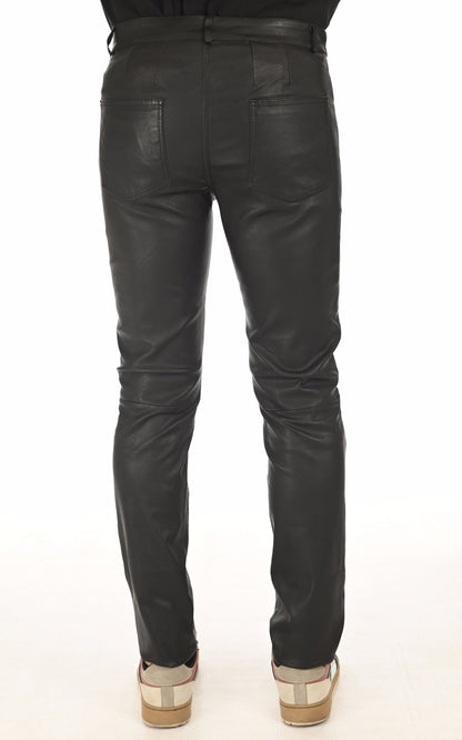 A &quot;EMILE&quot; Noir La Canadienne Pantalon Homme back photo