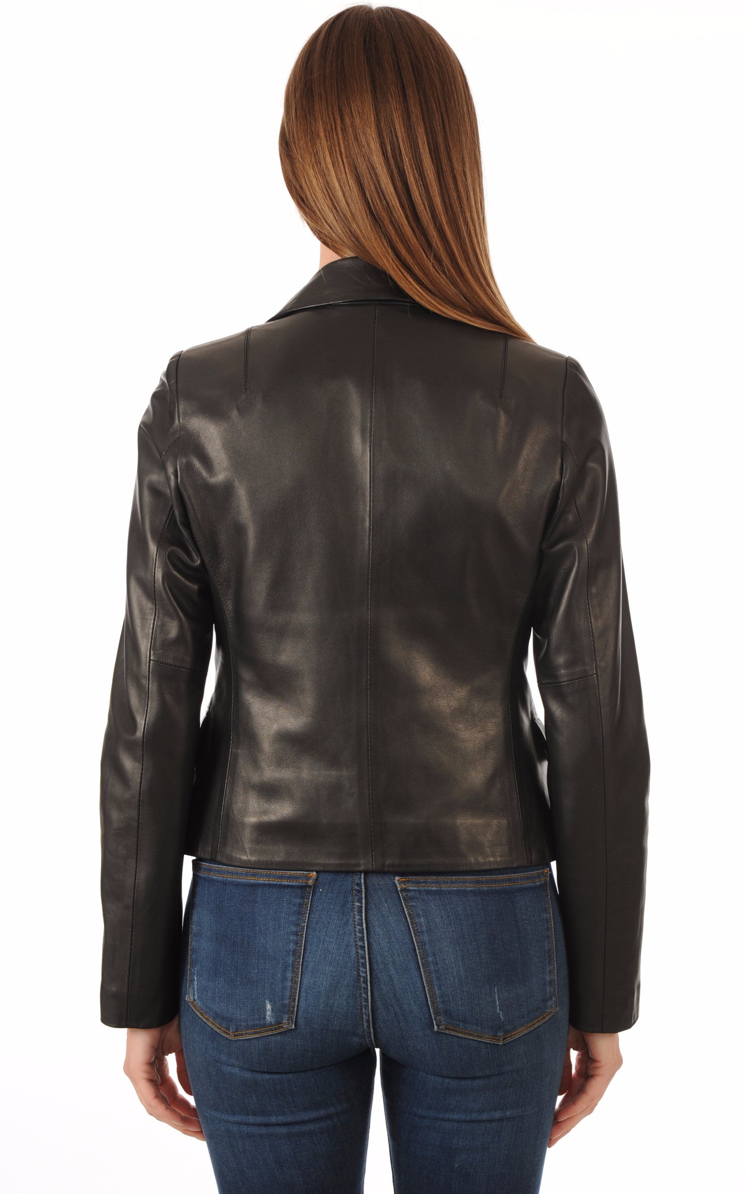 A &quot;ELVINA FF&quot; Noir La Canadienne Veste Femme back photo