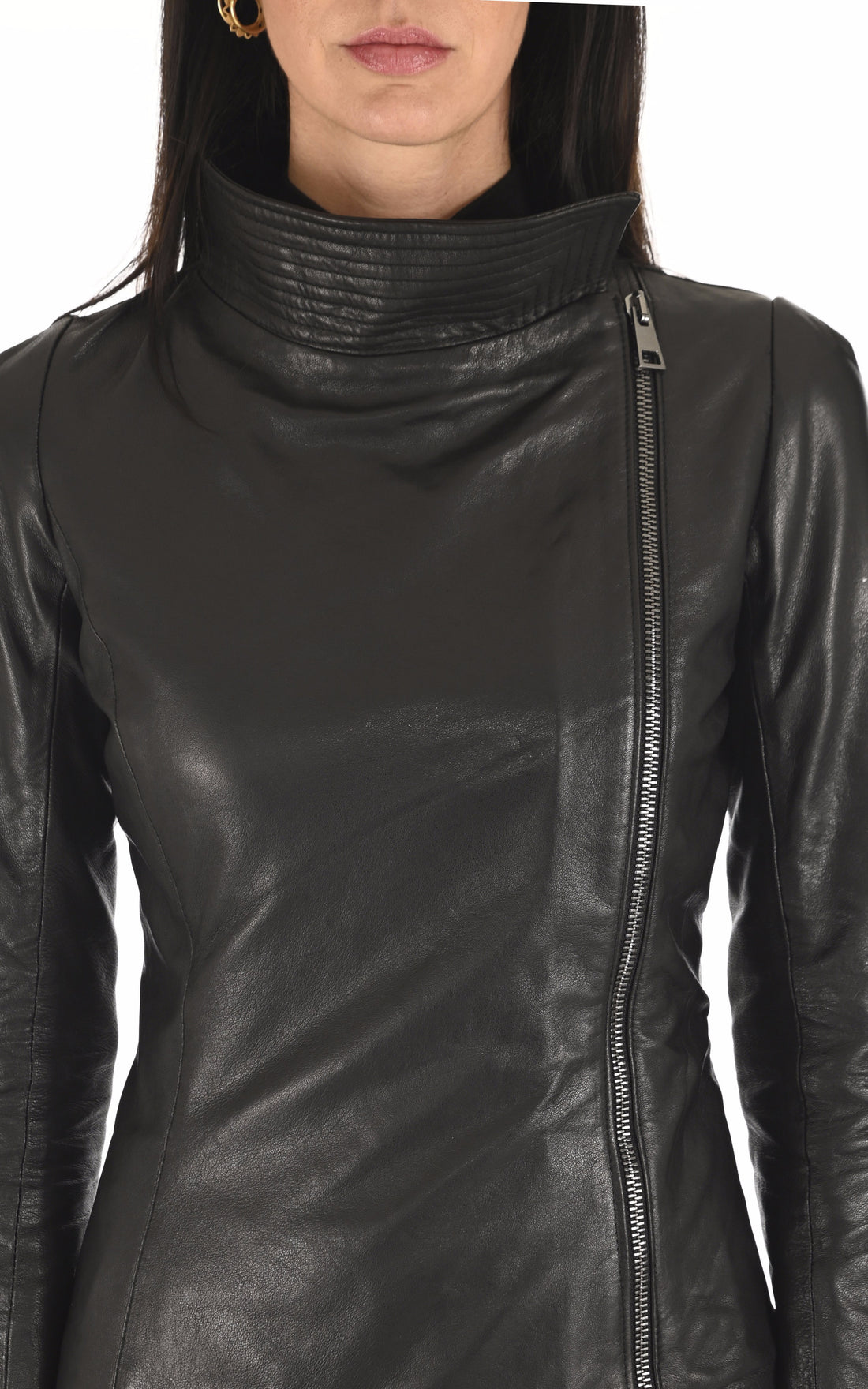 A &quot;ATHENA&quot; Noir La Canadienne Blouson Femme opened photo