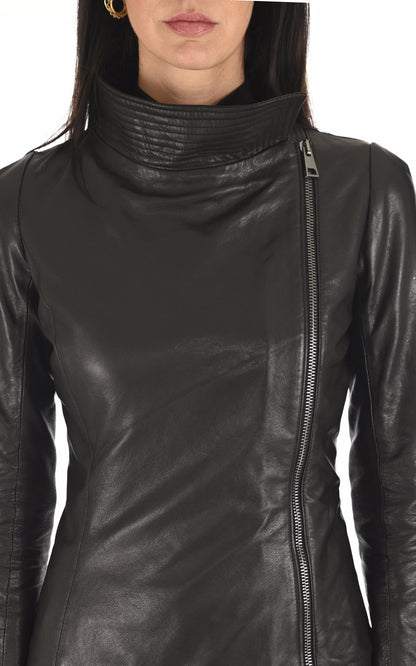 A &quot;ATHENA&quot; Noir La Canadienne Blouson Femme details photo