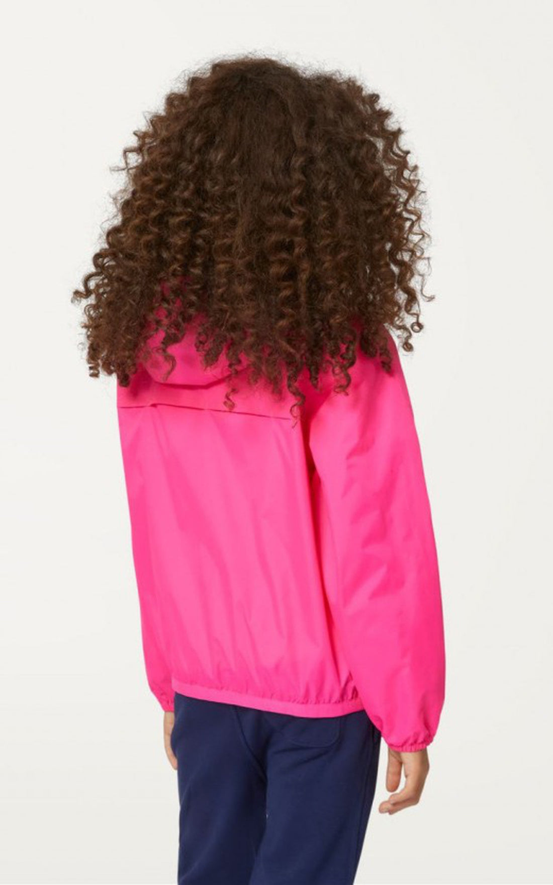 A &quot;CLAUDE KIDS 22HK81253W&quot; Rose K-Way Blouson Enfant opened photo