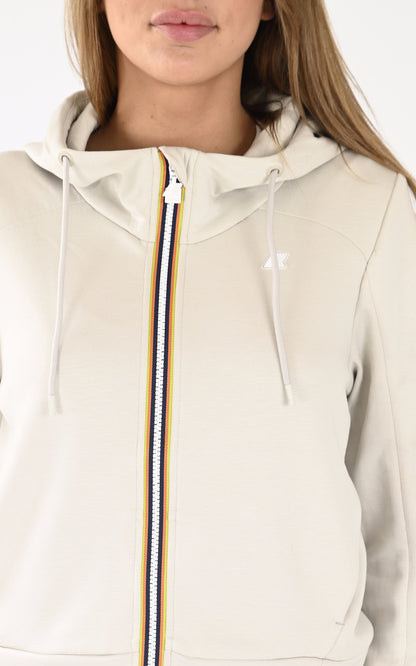A &quot;DIVINE LIGHT K2132CW&quot; Beige K-Way Gilet Femme details photo
