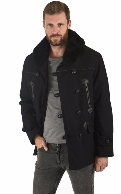 A &quot;CANADIENNE 2&quot; Noir La Canadienne Veste Homme opened photo