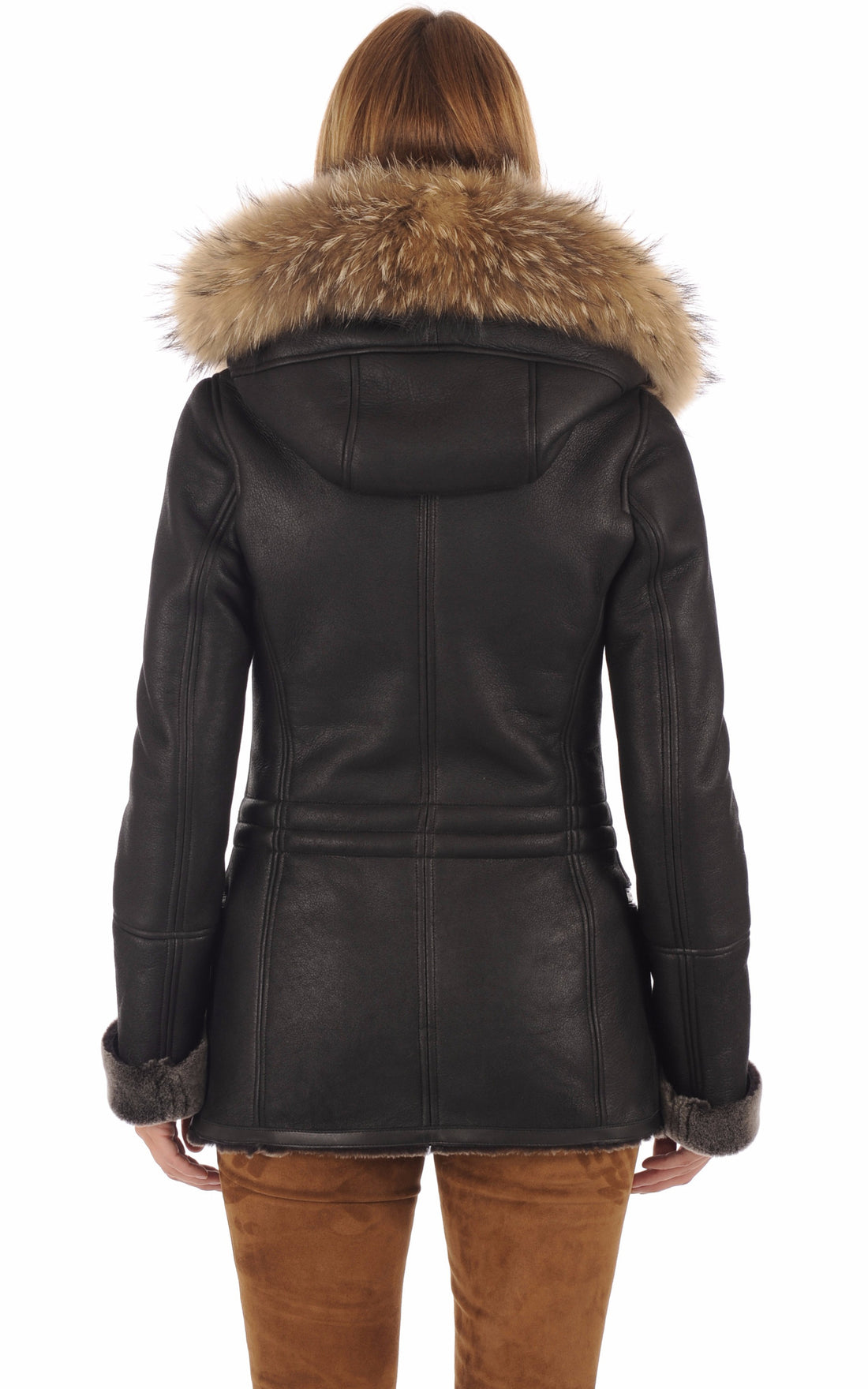 A &quot;LILI GRIFFES FF&quot; Noir La Canadienne Veste Femme opened photo