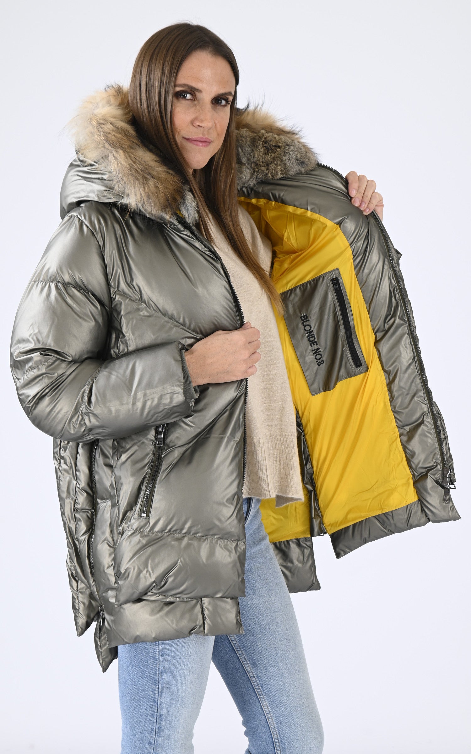 A &quot;FROST M 515&quot; Kaki Blonde n°8 Ves Doudoune Femme interior photo 3